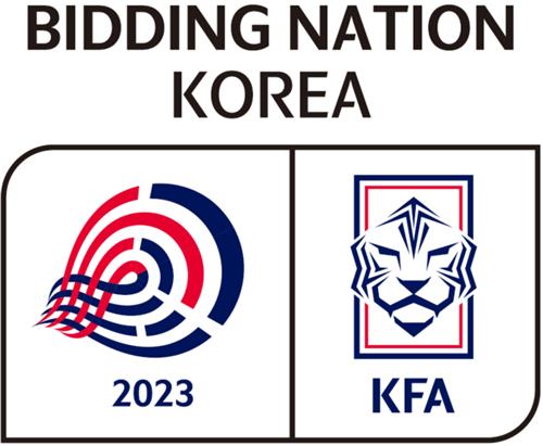 This image provided by the Korea Football Association on Sept. 15, 2022, shows the logo for South Korea's bid for the 2023 Asian Football Confederation Asian Cup. (PHOTO NOT FOR SALE) (Yonhap)