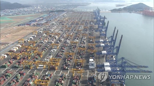 This Yonhap News TV image shows a South Korean port. (Yonhap)