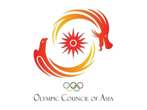 아시아 올림픽 평의회 웹사이트의 이 이미지는 조직의 로고를 보여줍니다.  (비매품 이미지) (연합)