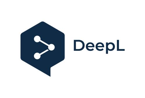The corporate logo of DeepL in this image provided by the company (PHOTO NOT FOR SALE) (Yonhap)