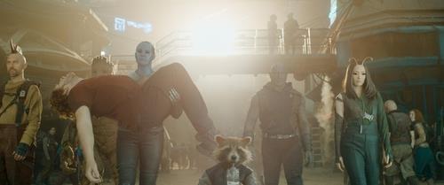 A scene from "Guardians of the Galaxy Vol. 3," provided by Walt Disney Company Korea (PHOTO NOT FOR SALE) (Yonhap)