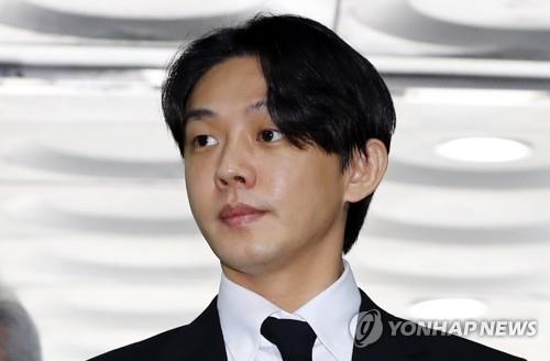 Actor Yoo Ah-in attends a court hearing at the Seoul Central District Court on May 24, 2023. (Yonhap)