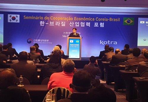S. Korea, Brazil seek stronger trade, industry ties