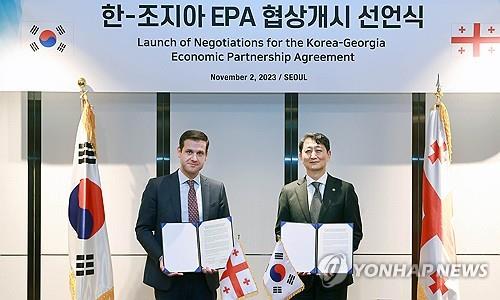 한국과 조지아가 경제 합의를 위한 개막 회담을 가졌습니다.