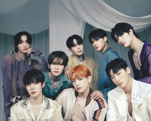 K-pop group Ateez is seen in this photo provided by KQ Entertainment. (PHOTO NOT FOR SALE) (Yonhap)
