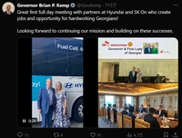 Georgia Gov. Kemp meets top executives at Hyundai, SK in Seoul