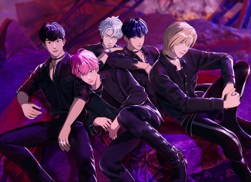 Virtual K-pop idol band Plave is seen in this photo provided by Vlast. (PHOTO NOT FOR SALE) (Yonhap)