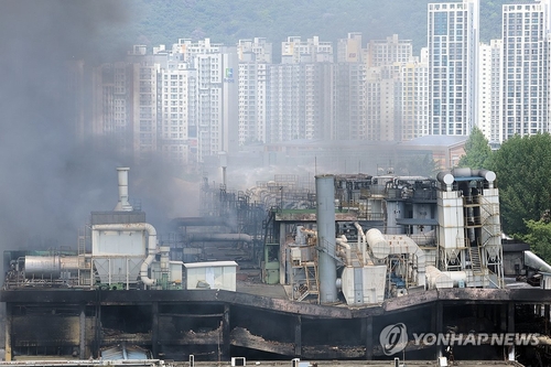  Firefighters contain main blaze at Kumho Tire plant