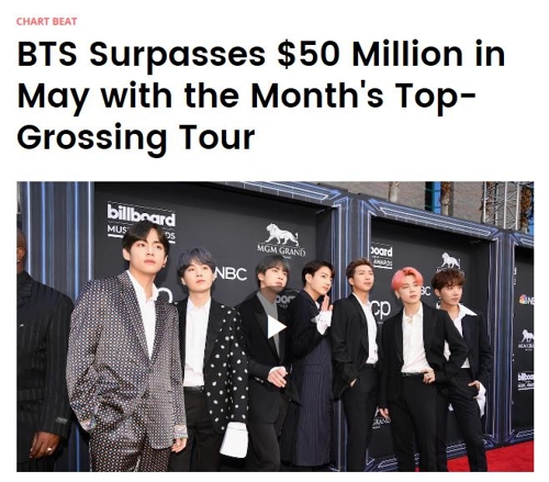 K-pop : BTS a généré plus de 50 millions de dollars avec ses concerts en mai