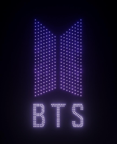 BTS : un spectacle de drones juste après le concert à Busan