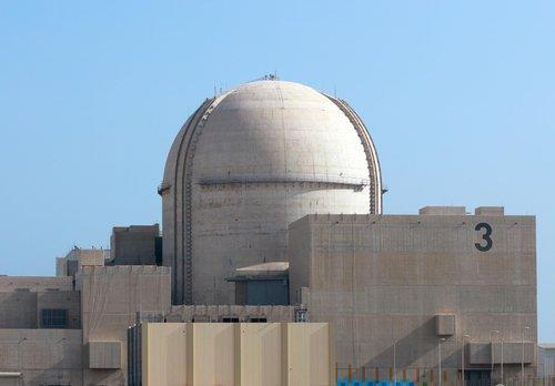 Photo publiée par la Korea Electric Power Corp. le 9 octobre 2022 montrant le réacteur de l'unité 3 de la centrale nucléaire de Barakah aux Emirats arabes unis. (Archivage et revente interdits)