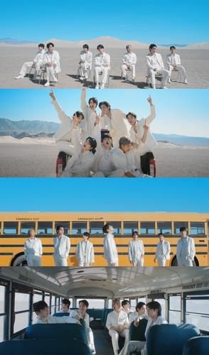 Séquences de la vidéo de «Yet to Come». (Photo fournie par Big Hit Music. Revente et archivage interdits) 