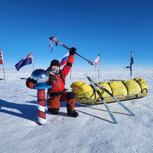 L'alpiniste Kim Young-mi atteint le pôle Sud en solo et sans assistance