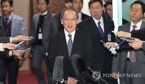日本大使の大統領代行との面会方針表明　「適切でない」＝韓国