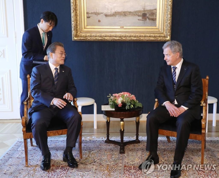 韓・フィンランド首脳会談　朝鮮半島平和プロセスへの支持確認