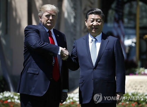 도널드 트럼프 미국 대통령과 시진핑 중국 국가주석