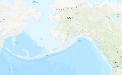 미국 알래스카주 니콜스키 앞바다 규모 5.3 지진 