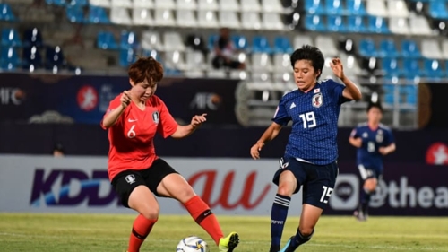 한국 U-19 여자축구, 한일전서 완패