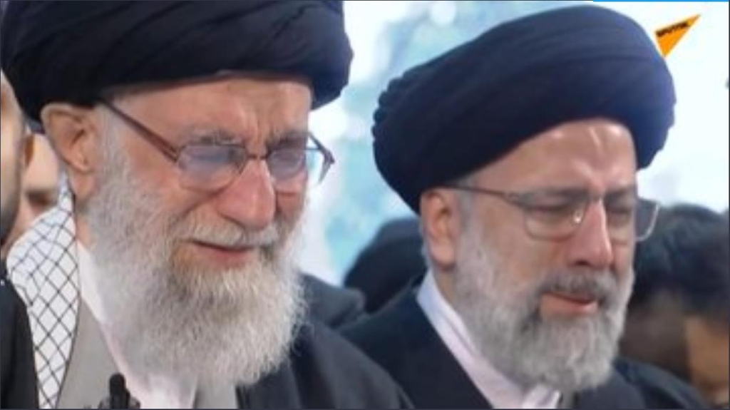 솔레이마니 사령관의 장례식에서 울먹이는 이란 최고지도자 아야톨라 하메네이