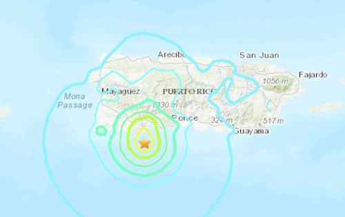 푸에르토리코 규모 5.8 지진