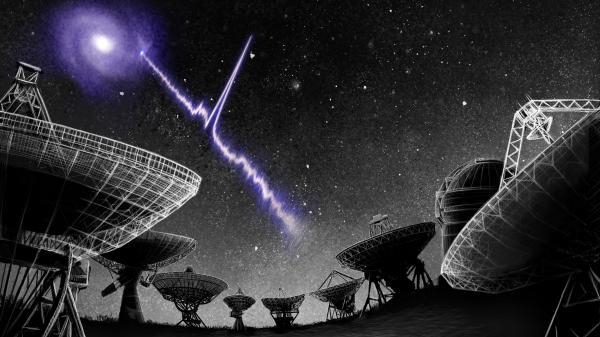 FRB를 포착한 유럽 VLBI 네트워크 전파망원경 합성 이미지 