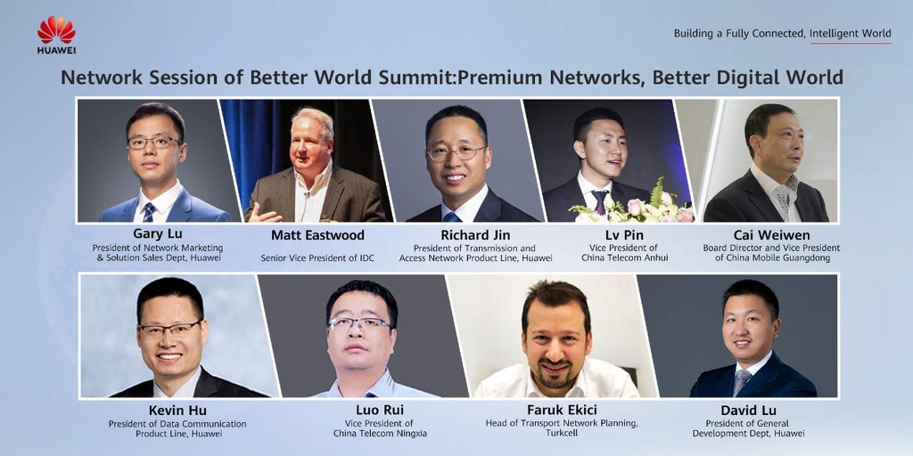 Keynote speakers from IDC, China Telecom Anhui, China Mobile Guangdong, China Telecom Ningxia, Turkcell, and Huawei