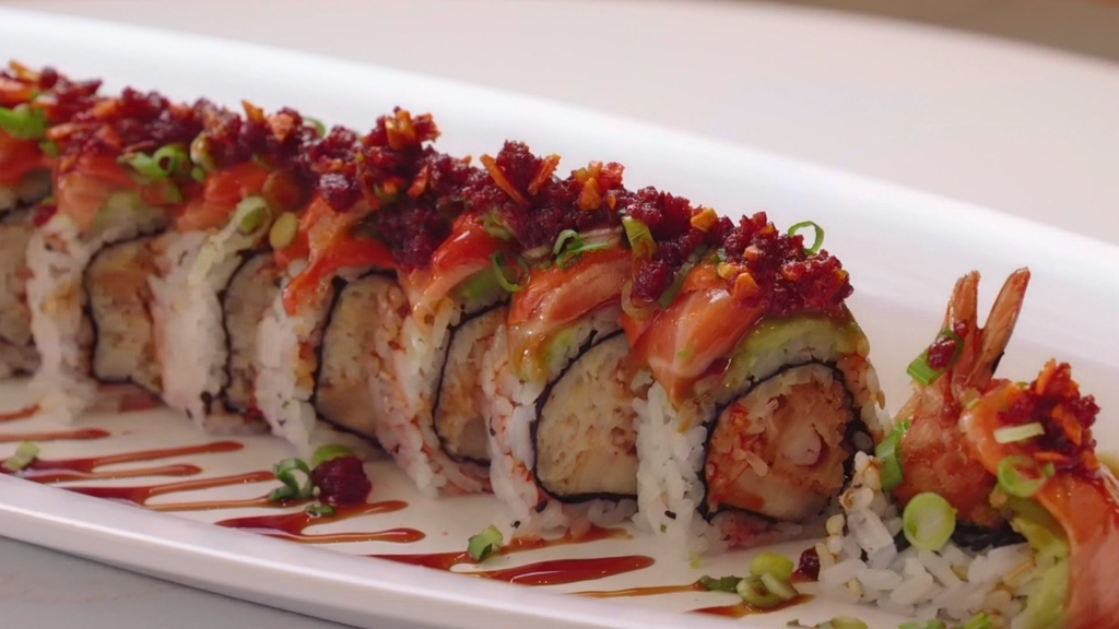 김치 연어 롤