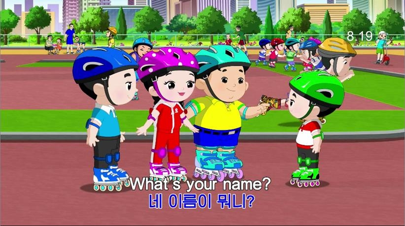 북한 유치원에서 만든 영어 교육용 만화영화