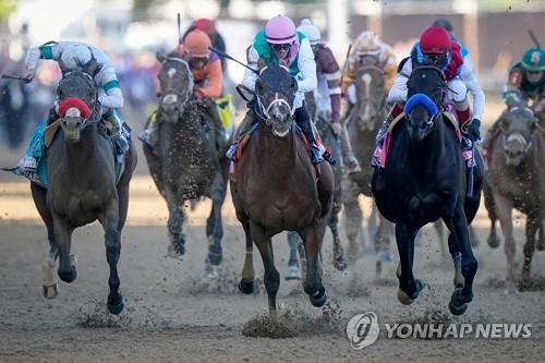 켄터키 더비 경주 장면