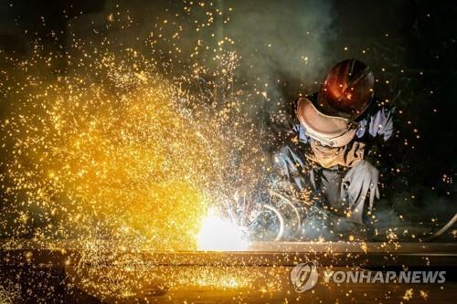 중국 장쑤성 난퉁시의 공작기계 공장 [AFP=연합뉴스 자료사진] 