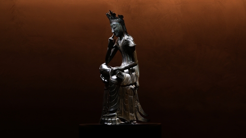 삼국시대인 6세기 후반 제작된 반가사유상.[사진/진성철 기자]
