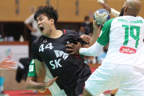 한국, 사우디에 져 아시아 남자핸드볼선수권 4강행 '불투명'