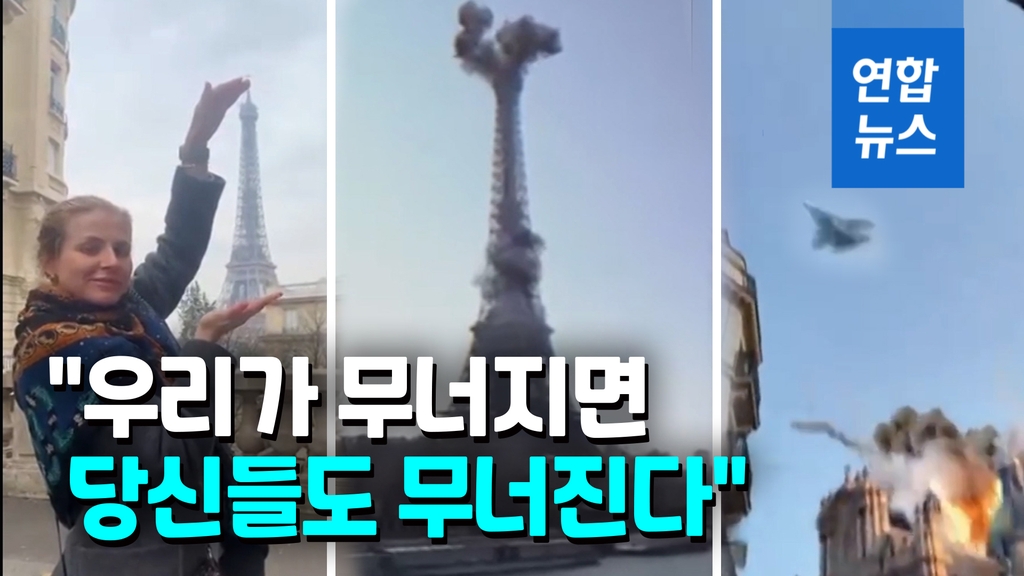 [영상] 한시가 급한 비행금지구역 설정…'에펠탑 폭격' 합성영상 시위 - 2