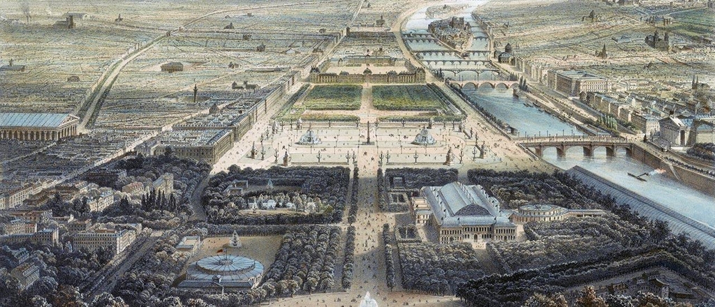 1855년 파리 엑스포 행사장 전경