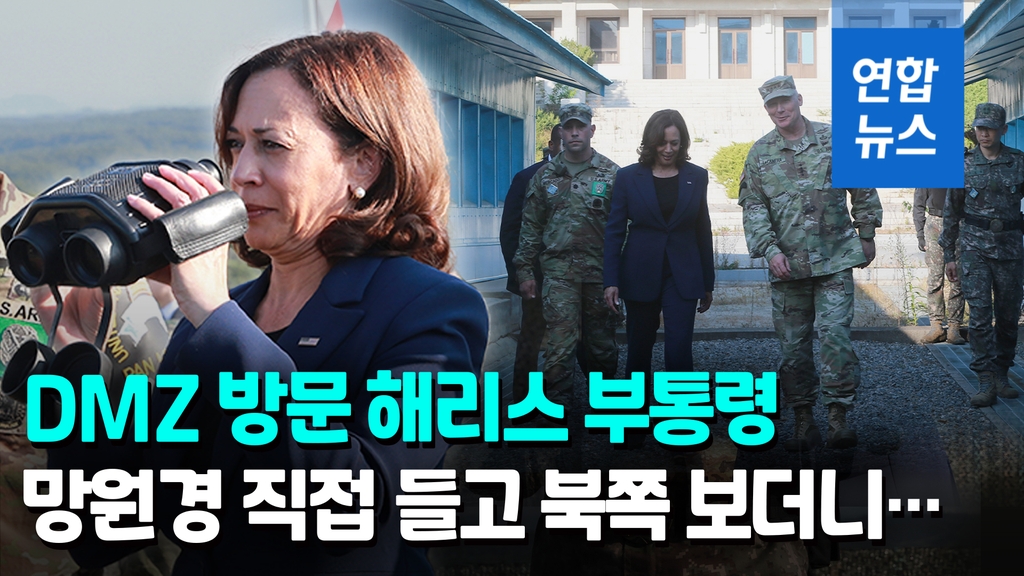 [영상] DMZ 찾은 해리스 "악랄한 정권"…대북 강경 메시지 - 2