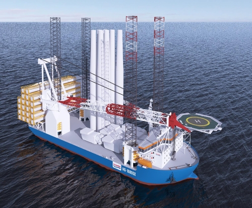 대우조선해양, 세계 최초 스마트 풍력발전기설치선으로 '초격차' 벌인다