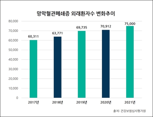 "망막혈관폐쇄증 증가세…평소 고혈압·당뇨병 관리 중요"