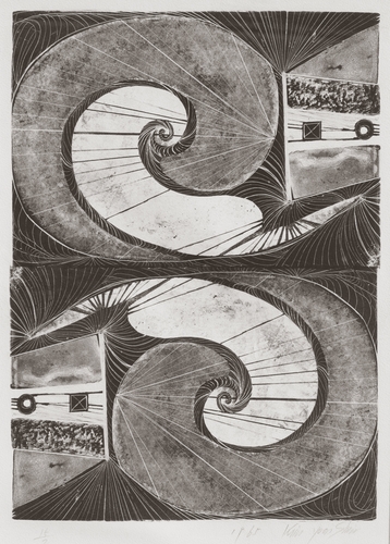 예감, 1967, 판화지에 석판화, 63.3×45cm