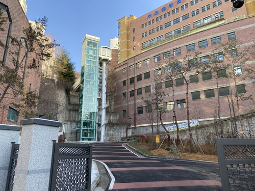 금천구 금동초교∼벽산아파트 구름다리 개통