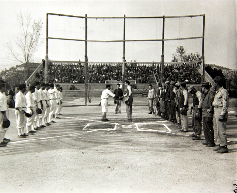1945년의 한·미 야구 경기