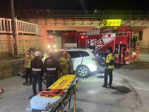 사고 당시 구조활동 벌이는 119대원들