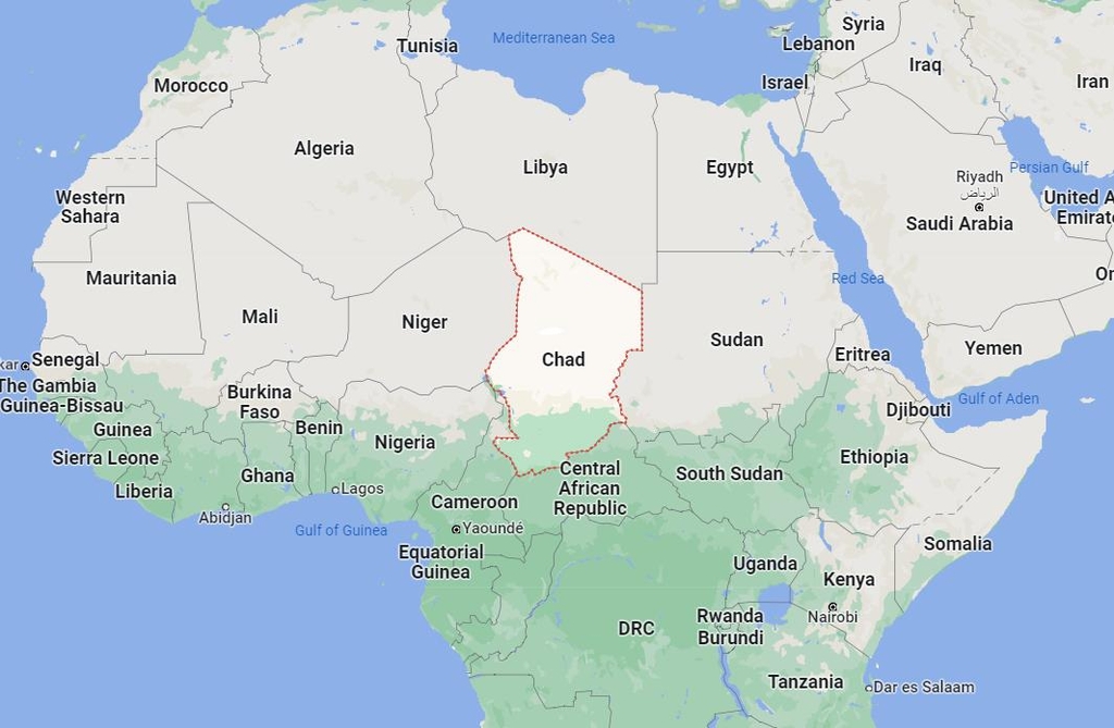 아프리카 차드(붉은 선) 