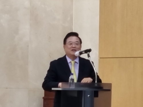 구미에서 특강하는 우동기 국가균형발전위원회 위원장