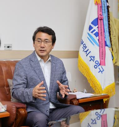 [민선8기 1년] 강성태 부산 수영구청장 "민락수변공원 가족 문화공간으로"