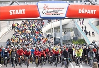 [여행소식] 자전거로 홍콩 도심 질주…홍콩 사이클로톤 대회 개최