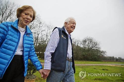 2017년 지미 카터 전 대통령과 로절린 여사