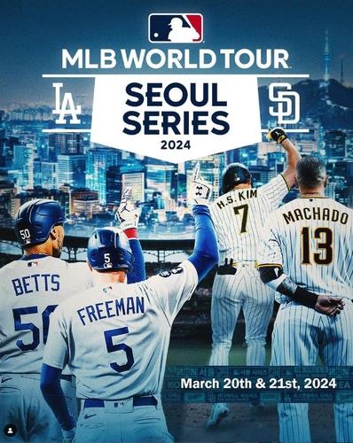 다저스와 샌디에이고 MLB 공식 개막전