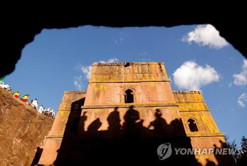 에티오피아 암하라주 랄리벨라의 한 교회