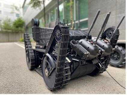 국방과학연구소가 2022년 개발한 자율터널탐사 로봇
