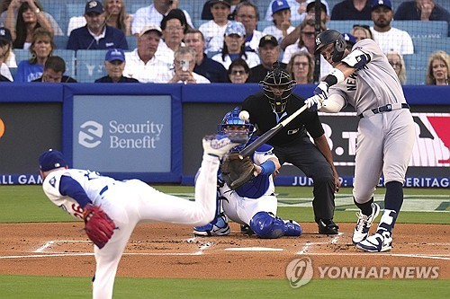 저지·오타니, 1회부터 '장군멍군'…김혜성은 선발 명단 제외